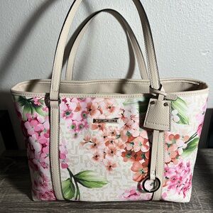 Floral Beige Dana Bachman Tote Bag